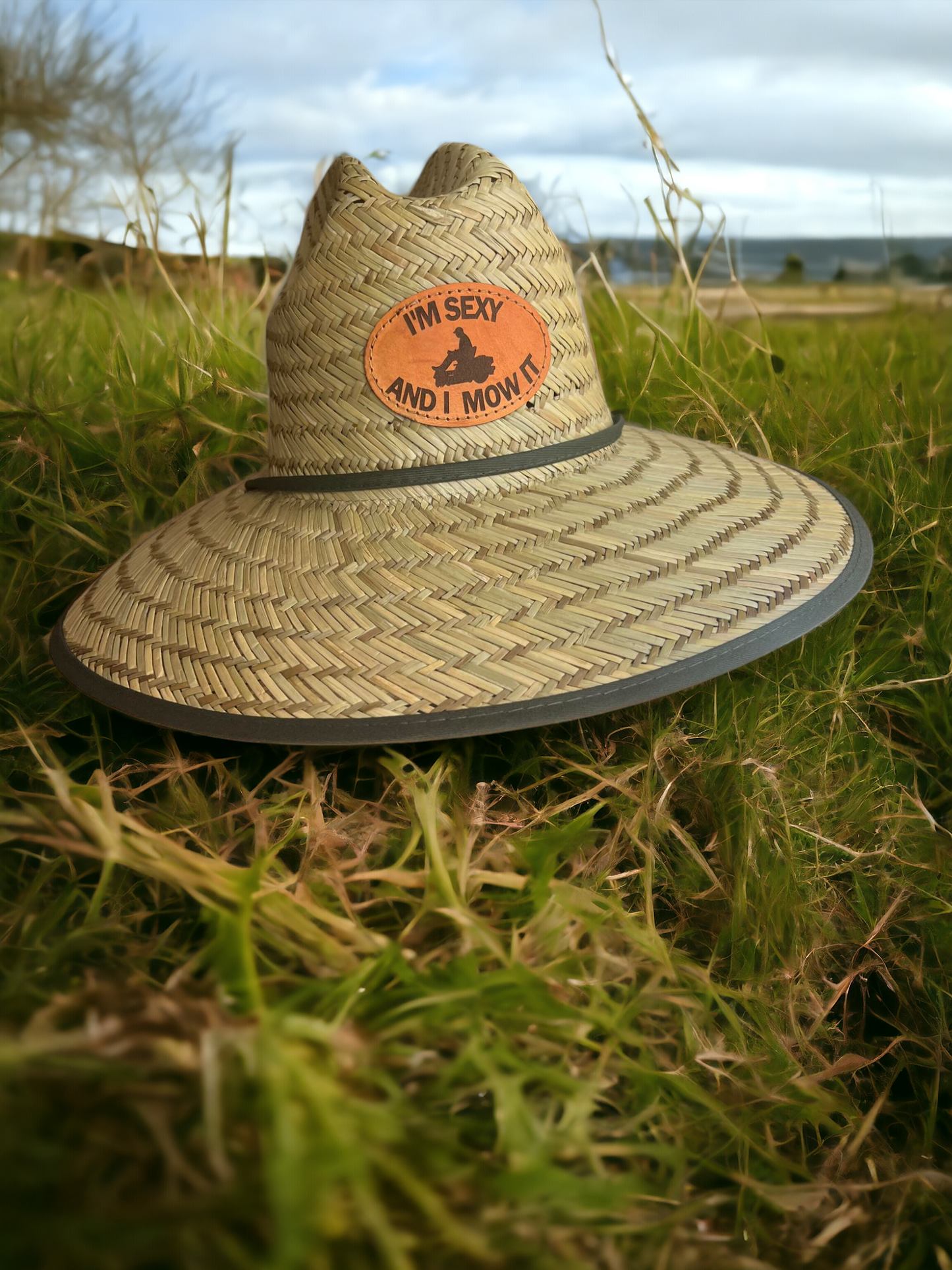 IM SEXY AND I MOW IT -  Straw Lifeguard Hat