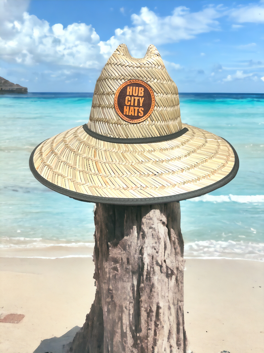 Straw Hats - Lifeguard Wide Brim Straw Sun Hat