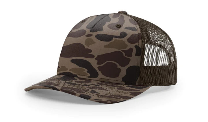 Richardson Camo R112pfp - Duck Camo Custom Leather Patch Hats