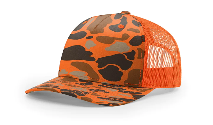 Richardson Camo R112pfp - Duck Camo Custom Leather Patch Hats