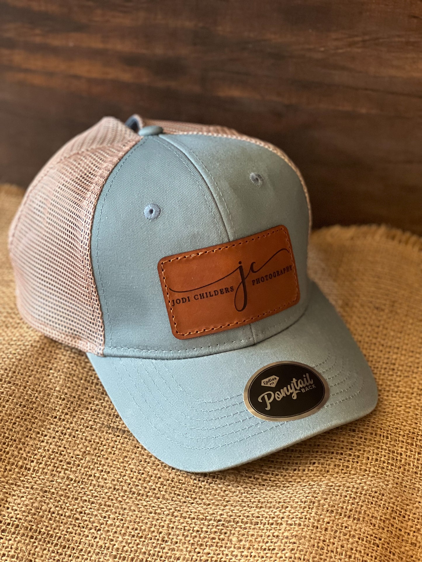 Women's Ponytail OC PNY - Custom Leather Patch Hats for the Girls!