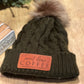 Women's Adult - Custom Patch Pom Pom beanie