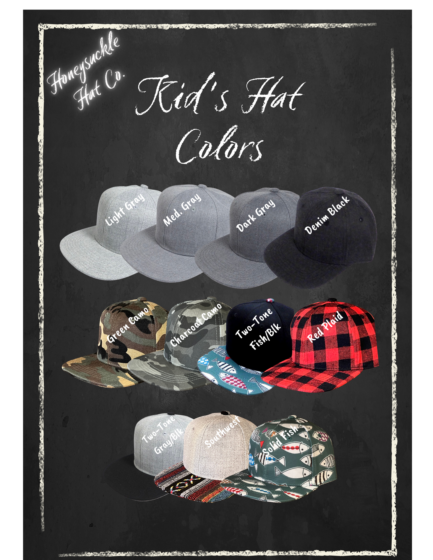 Personalized Leather Patch Flatbill Kids Hat