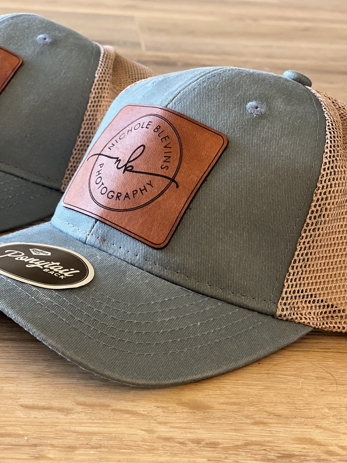 Women's Ponytail OC PNY - Custom Leather Patch Hats for the Girls!