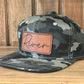 Personalized Leather Patch Flatbill Kids Hat