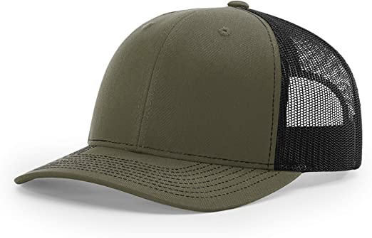 Richardson 112 - Custom Patch Hats Loden/Black / Adult